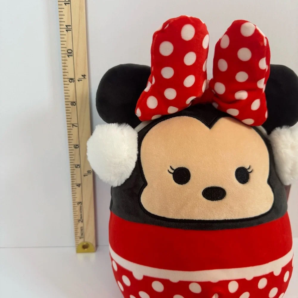Disney Squishmallow Minnie Mouse Winter Christmas Holiday Earmuffs 12